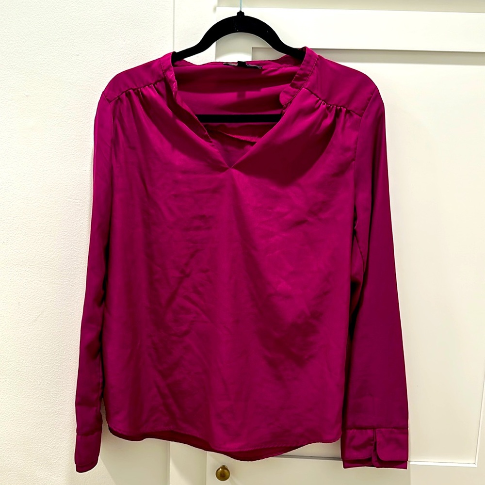 Lulus Raspberry Blouse